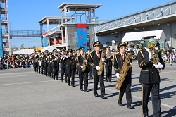 消防音楽隊の様子