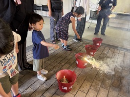 おもちゃ花火防火教室の様子
