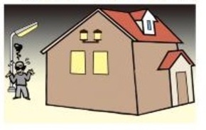 建物などの周りは照明などで明るくする