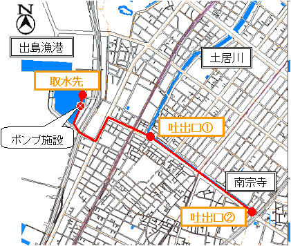 事業概要の地図