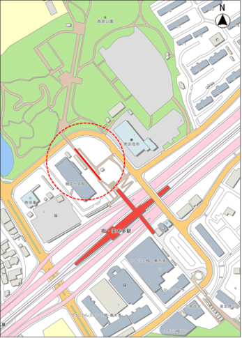 位置図【泉北高速鉄道栂・美木多駅周辺地区】