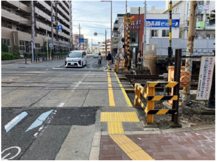 南海高野線　三国ヶ丘1号踏切道　施工後写真