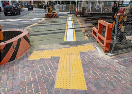 JR阪和線　百舌鳥南一踏切道　施工後写真
