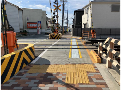 南海高野線　白鷺3号踏切道　施工後写真