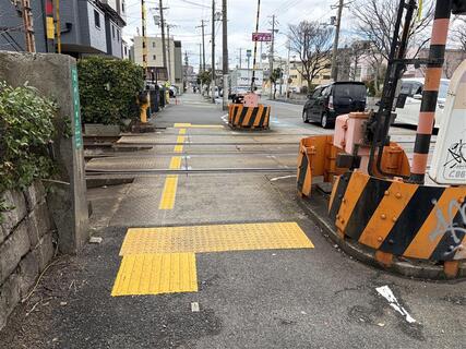 阪堺線　大和川3号踏切道　施工後写真