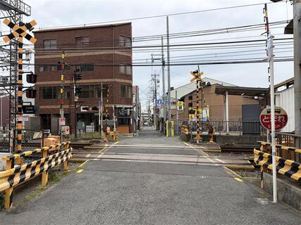 南海高野線　浅香山1号踏切道　施工前写真　