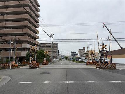 阪堺線　東湊2-1号踏切道　施工前写真