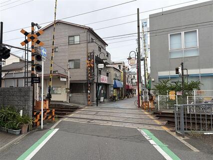 阪堺線　船尾1号踏切道　施工前写真