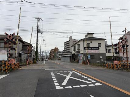 阪堺線　船尾5号踏切道　施工前写真
