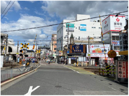 金岡南一踏切道　写真