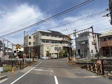 南海高野線　北野田3号踏切道　施工前写真