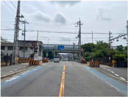 大和川3号踏切道　写真