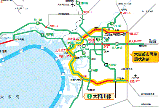都市再生環状道路の図1