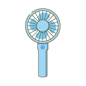 ハンディファンのイラスト