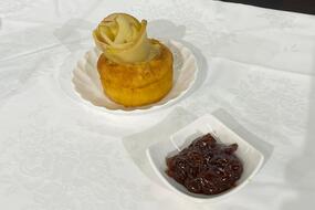 Apple&nbsp;Rose&nbsp;Grape&nbsp;Muffin　写真