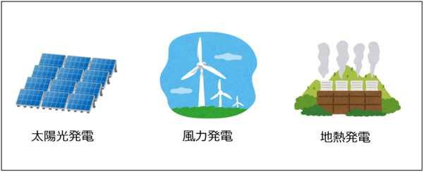 再エネ発電イラスト