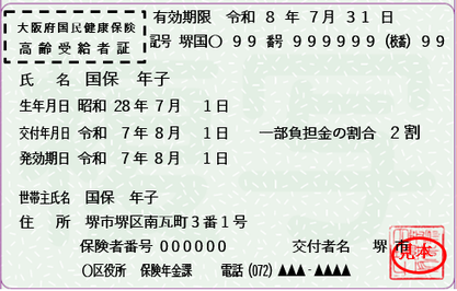 新高齢受給者証