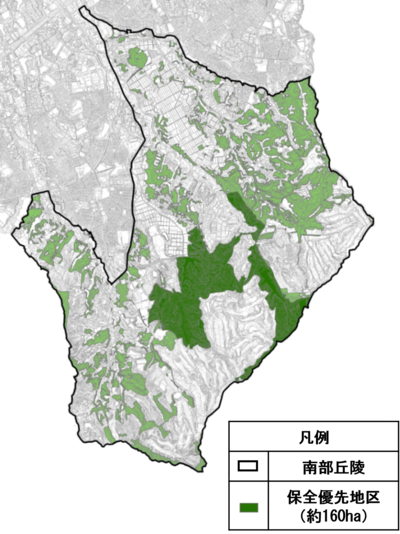 特に保全を優先すべき地区