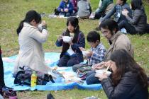 昼食の様子