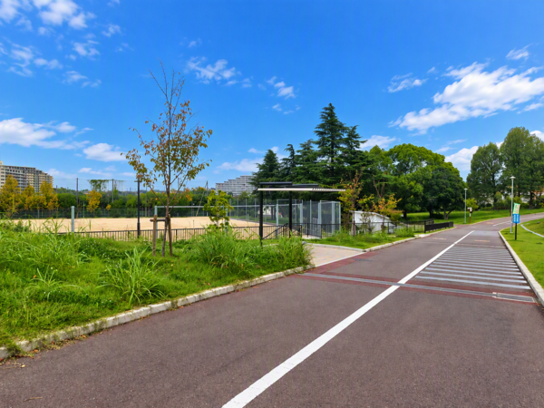 田園公園の園路の画像