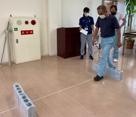 10m障害物歩行の様子