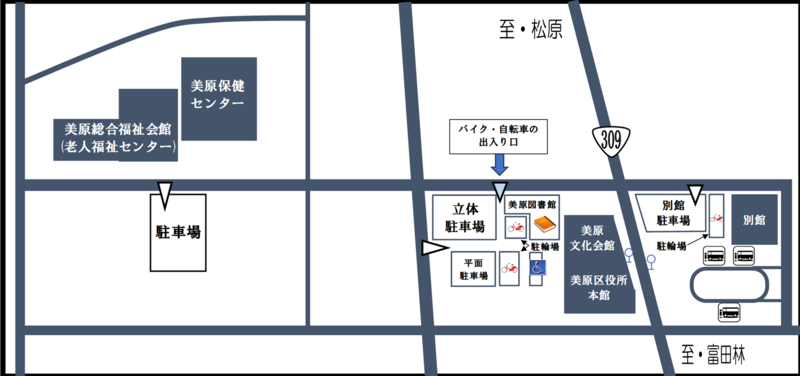 区役所の案内図