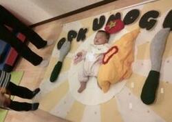 ねんねアートの様子