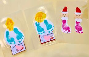 R7クリスマス手形足型