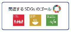 関連するSDGsのゴール　1.2.3