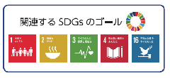 関連するSDGsのゴール　1．2．3．4．16