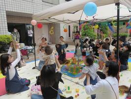 テラスで青空交流会