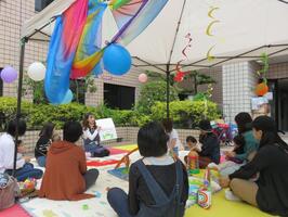 テラスで青空交流会