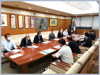 与謝野町長の市長表敬訪問の画像