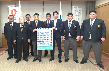 西日本学生相撲連盟 市長表敬訪問の画像