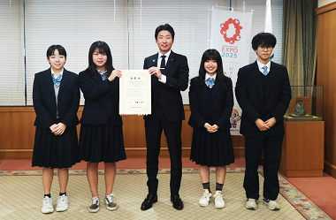 大阪府立泉北高等学校によるベストナッジ賞の受賞報告の画像