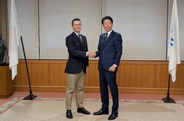 在大阪イタリア総領事による市長表敬訪問の画像