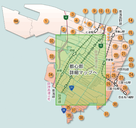 堺区　エリアマップ