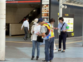 【中百舌鳥駅】駅頭啓発