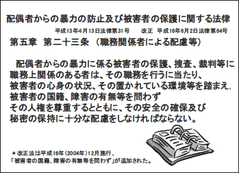 配偶者からの暴力の防止及び被害者の保護に関する法律の画像(資料6)