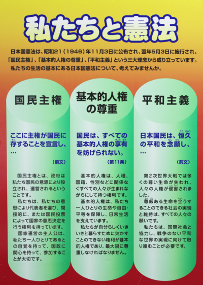 5月1～7日は憲法週間 堺市