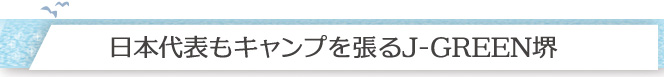 日本代表もキャンプを張るJ-GREEN堺