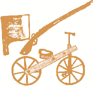 鉄砲、包丁、自転車図