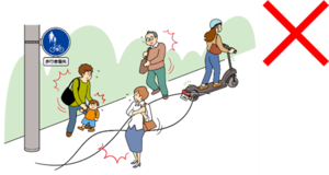 歩道走行時イメージ図