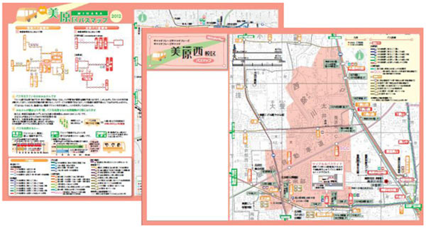 美原西校区バスマップの画像