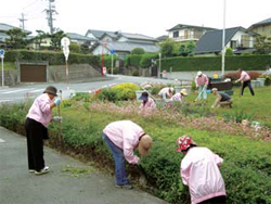 竹城台の緑化活動の写真