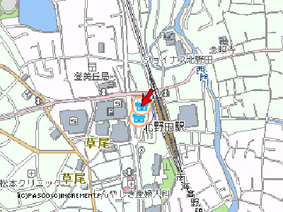 東文化会館付近地図