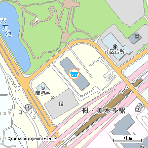 栂文化会館付近地図